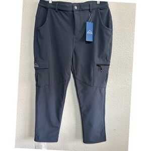 NWT OutdoorSports Cargo Pants Comfort Stretch Hiking Travel Blue